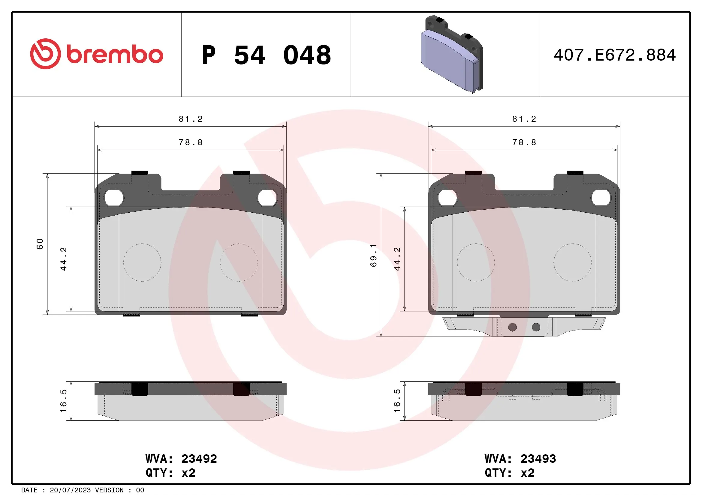P54048 Brembo