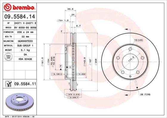 09558414 Brembo