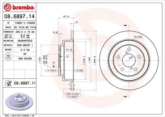08689714 Brembo