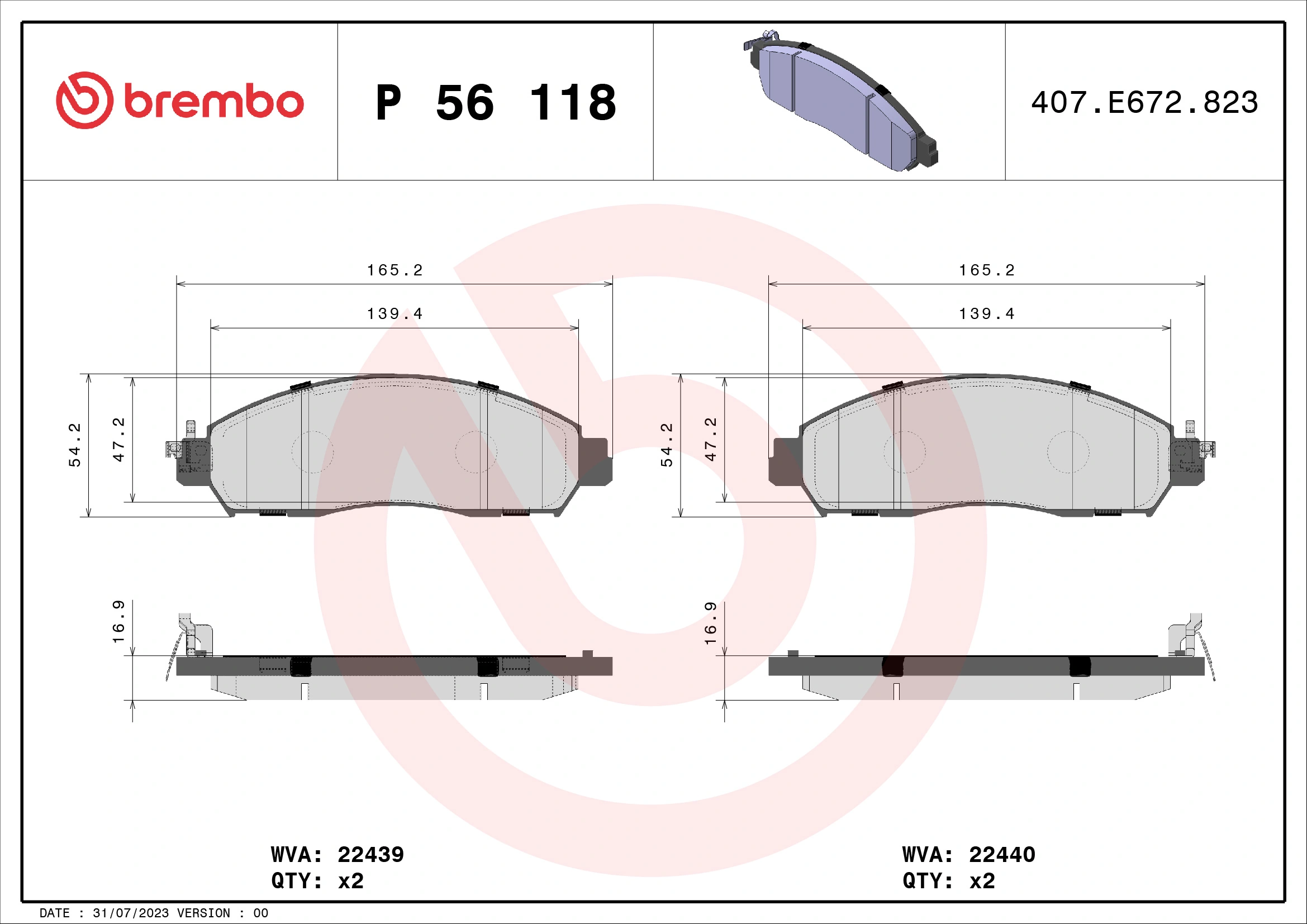 P56118 Brembo