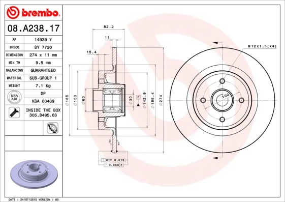 08A23817 Brembo