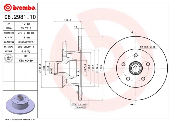 08298110 Brembo