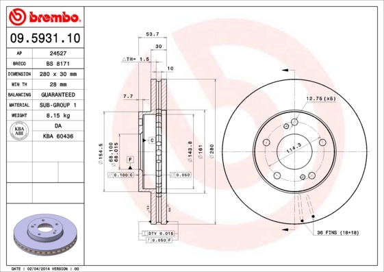 09593110 Brembo