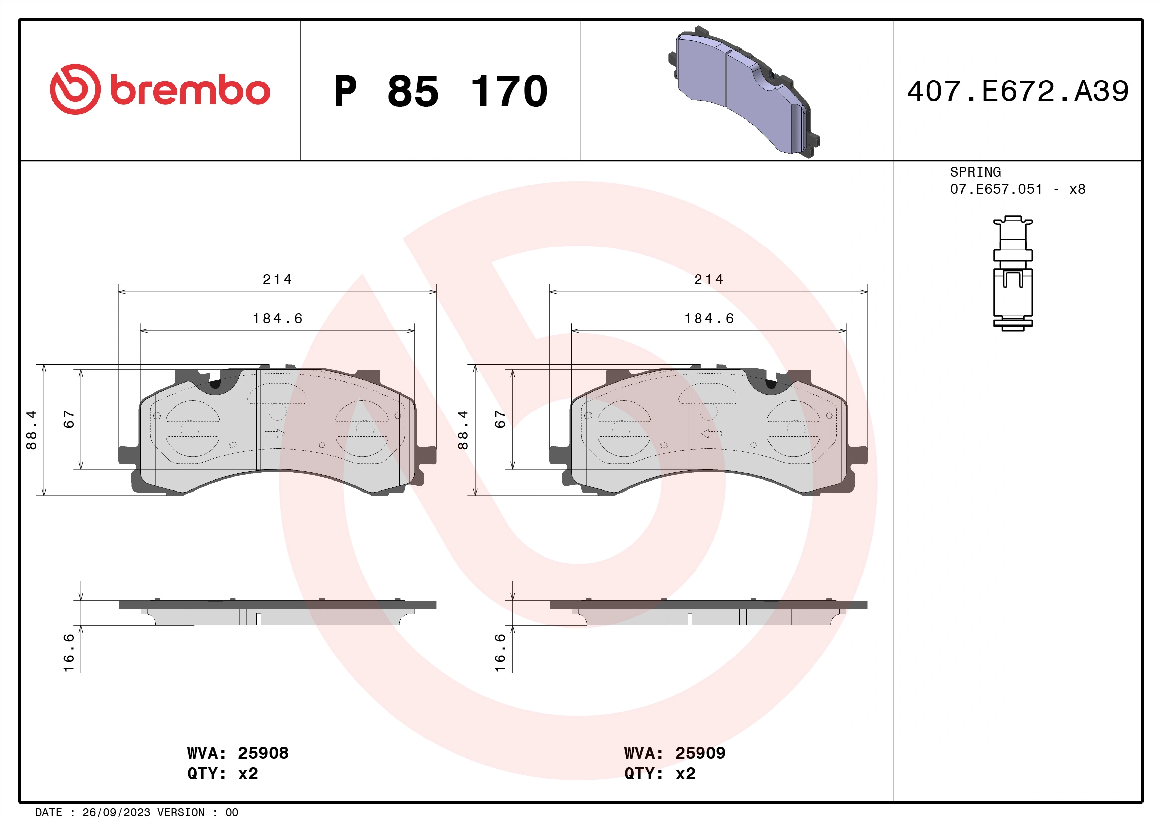 P85170 Brembo