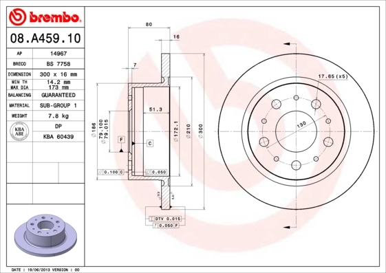08A45910 Brembo