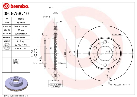 09975810 Brembo