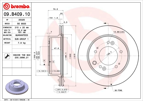 09B40910 Brembo