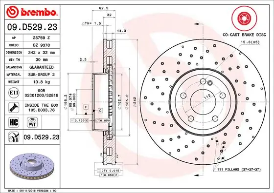 09D52923 Brembo