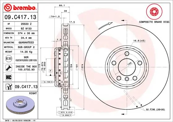 09C41713 Brembo