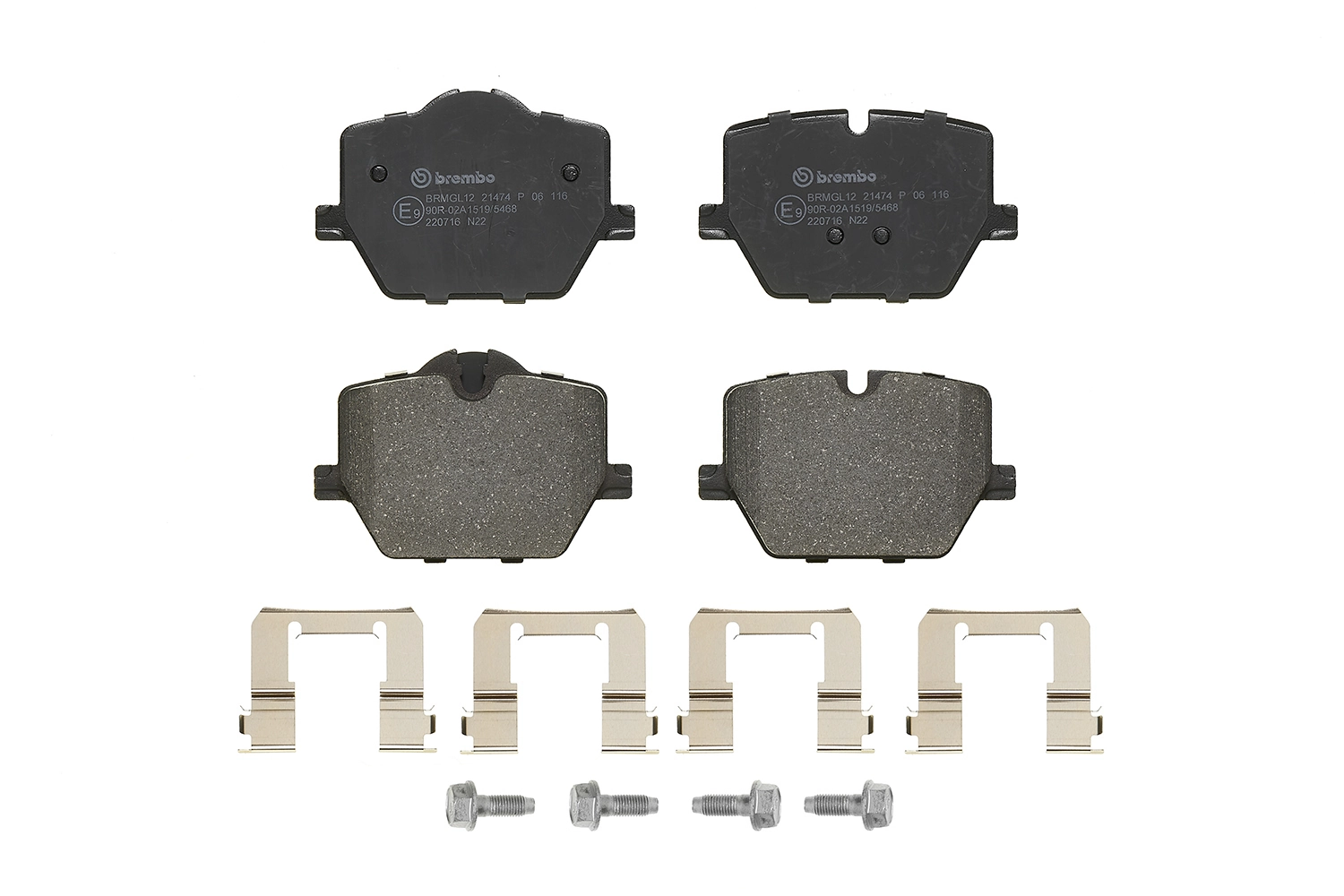 P06116 Brembo Pastillas freno traseras