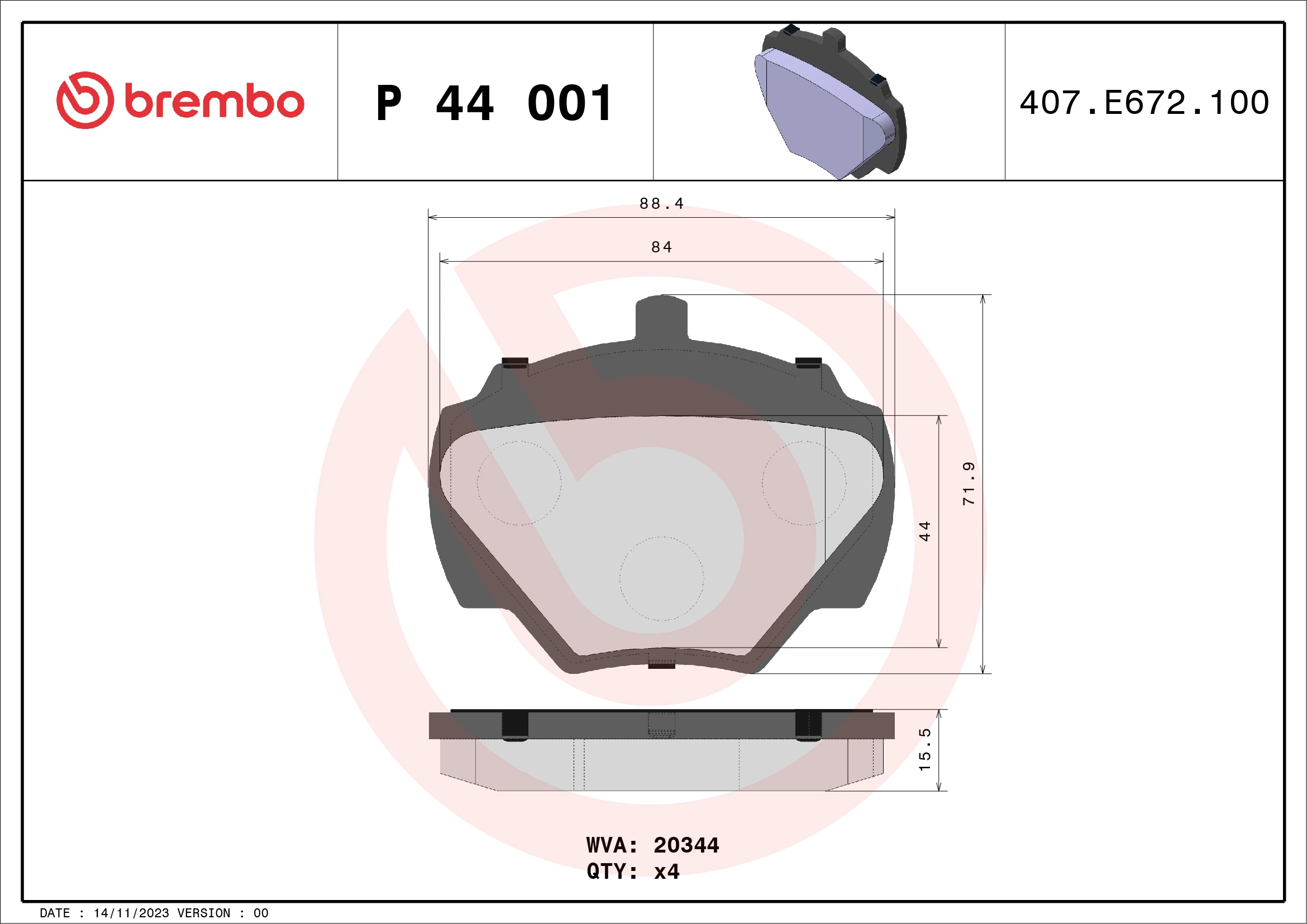 P44001 Brembo