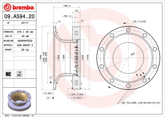 09A59420 Brembo