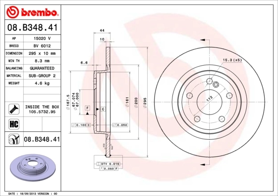 08B34841 Brembo