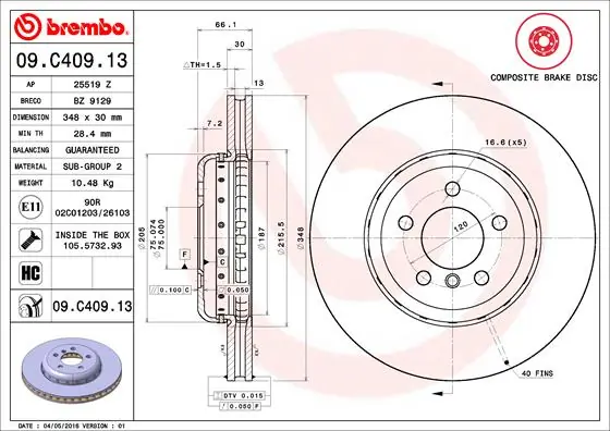 09C40913 Brembo