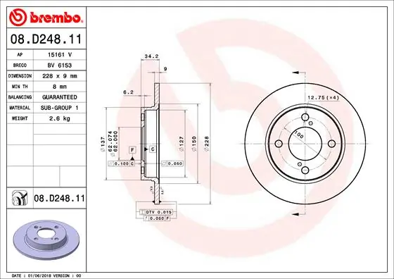 08D24811 Brembo