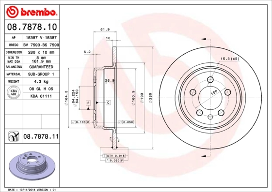 08787810 Brembo
