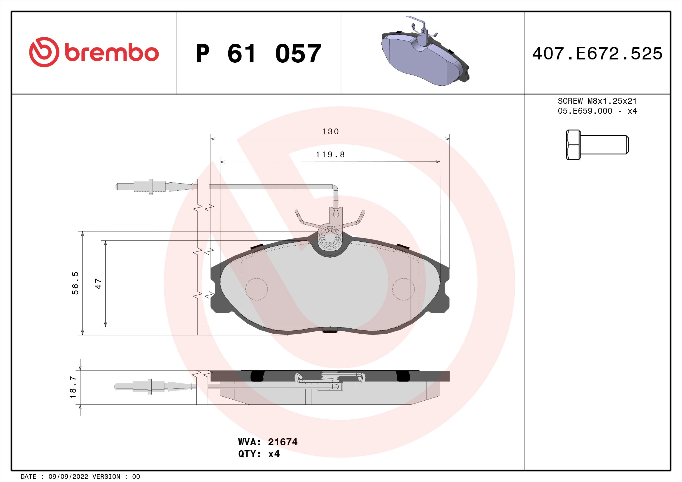 P61057 Brembo