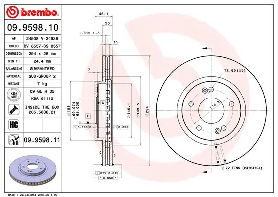 09959811 Brembo