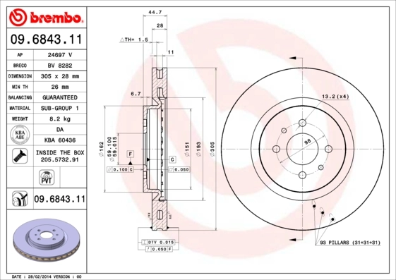 09684311 Brembo