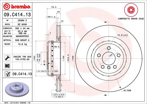 09C41413 Brembo