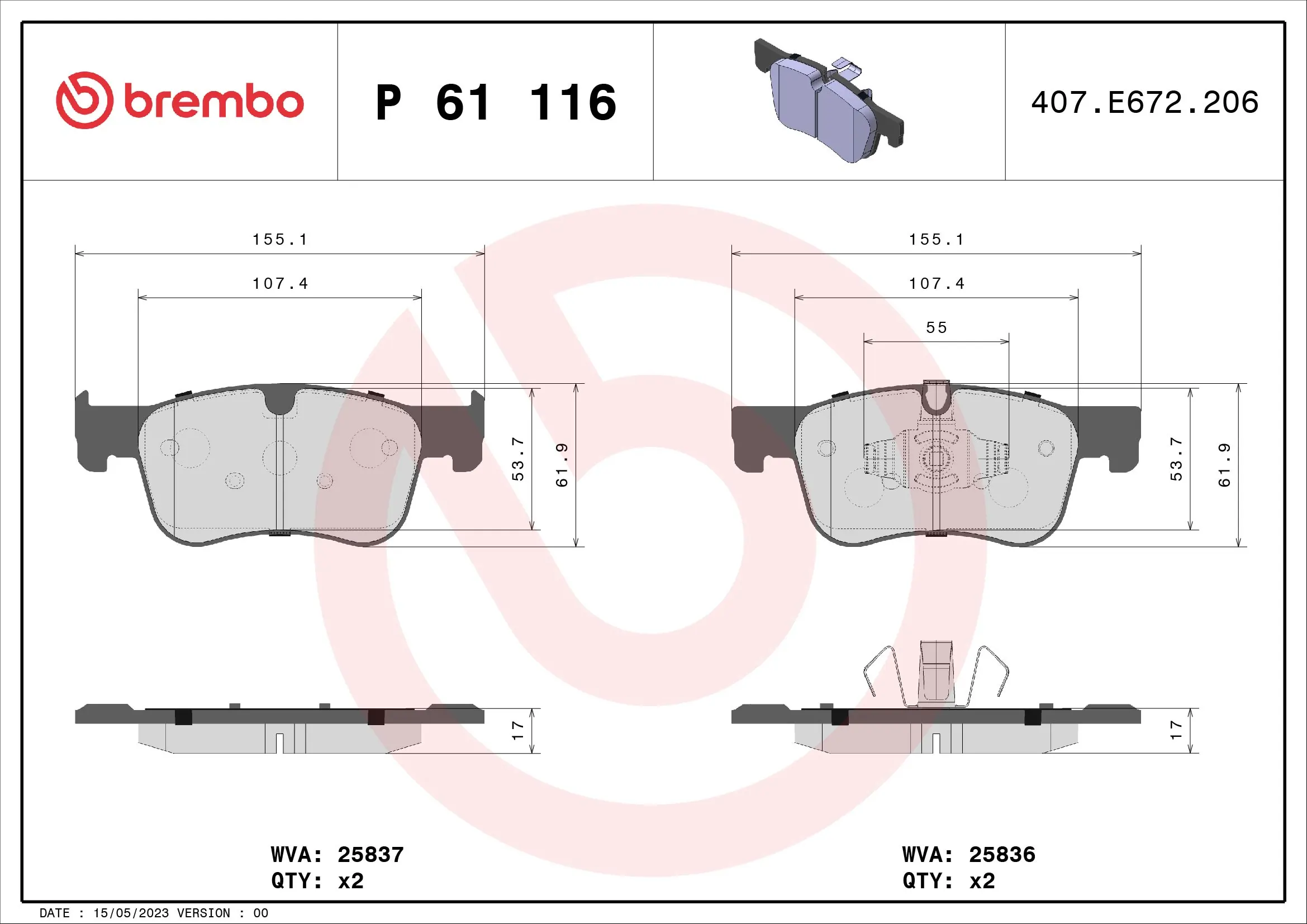 P61116 Brembo