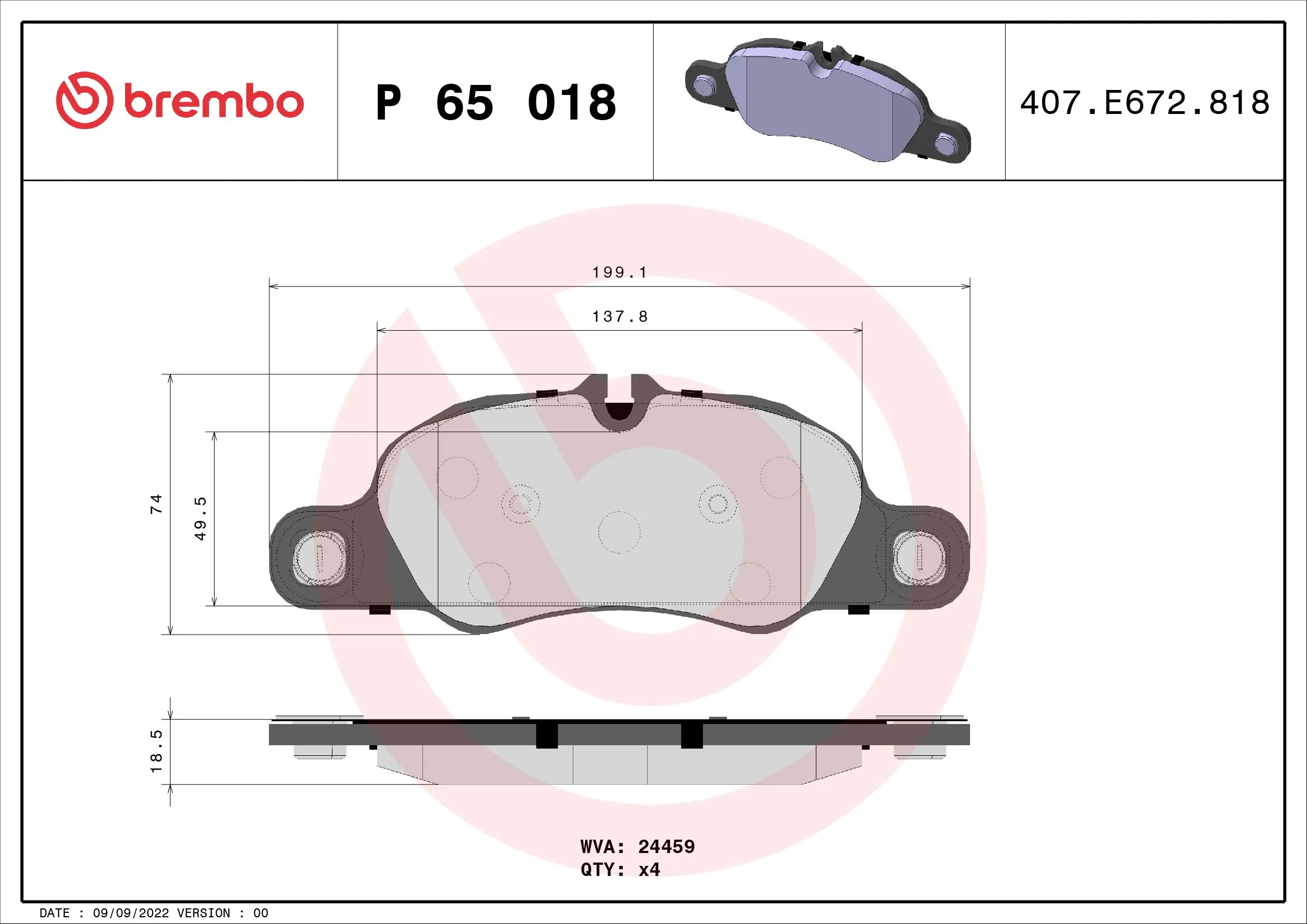 P65018 Brembo
