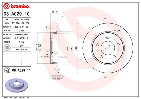 08A02910 Brembo