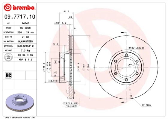 09771710 Brembo