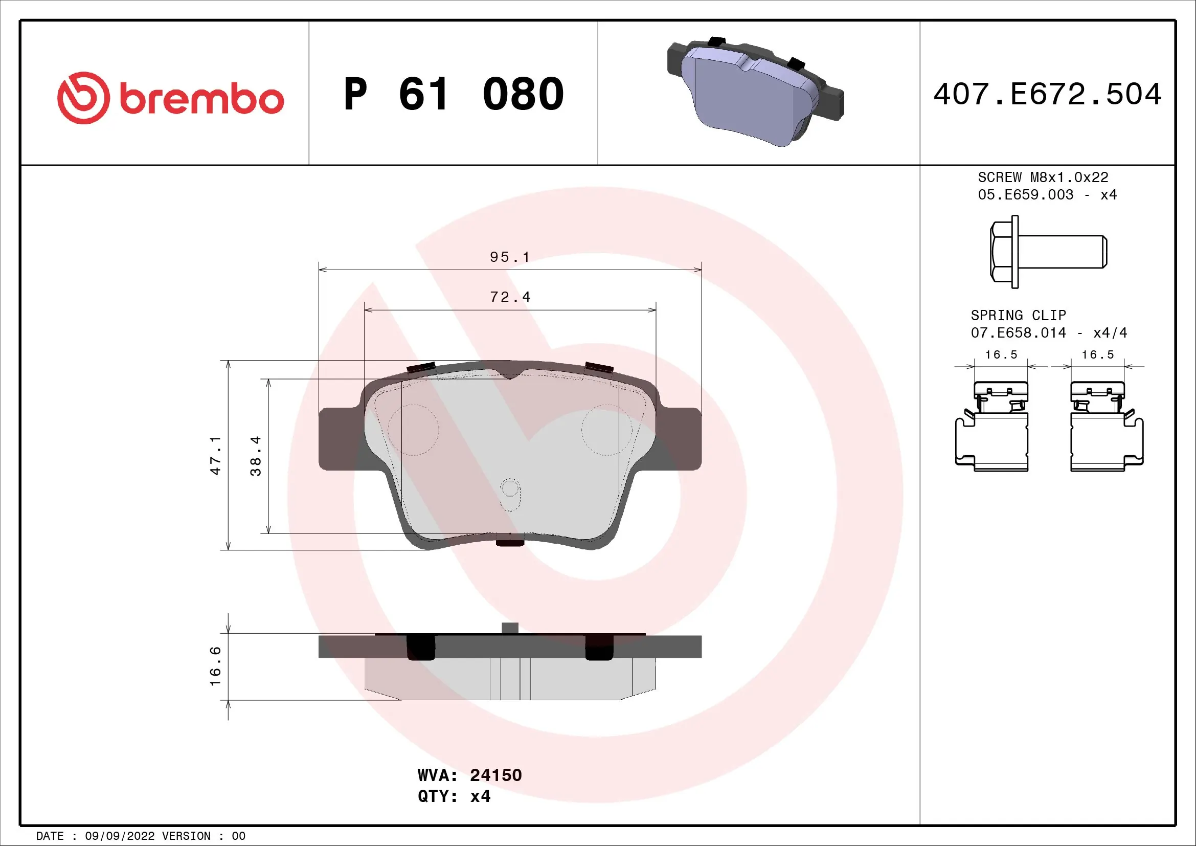 P61080 Brembo