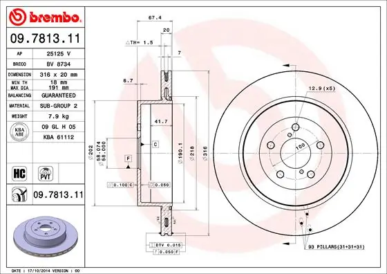 09781311 Brembo