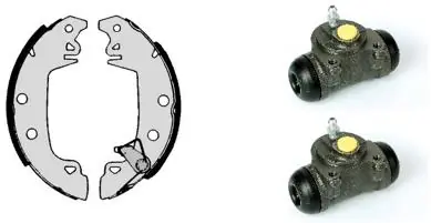 Zapatas de freno de tambor traseras BREMBO H68010