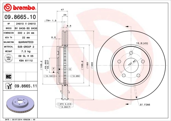 09866510 Brembo