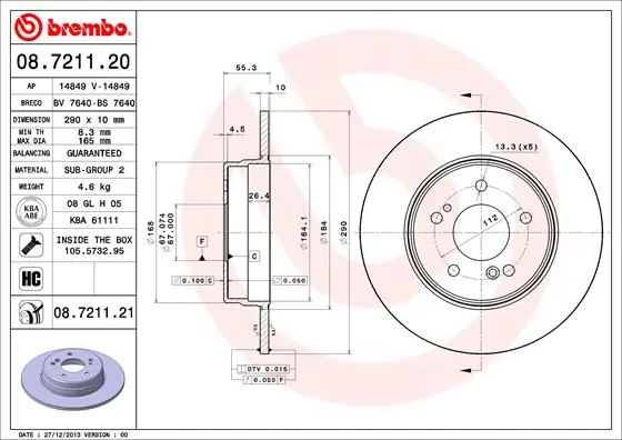 08721120 Brembo