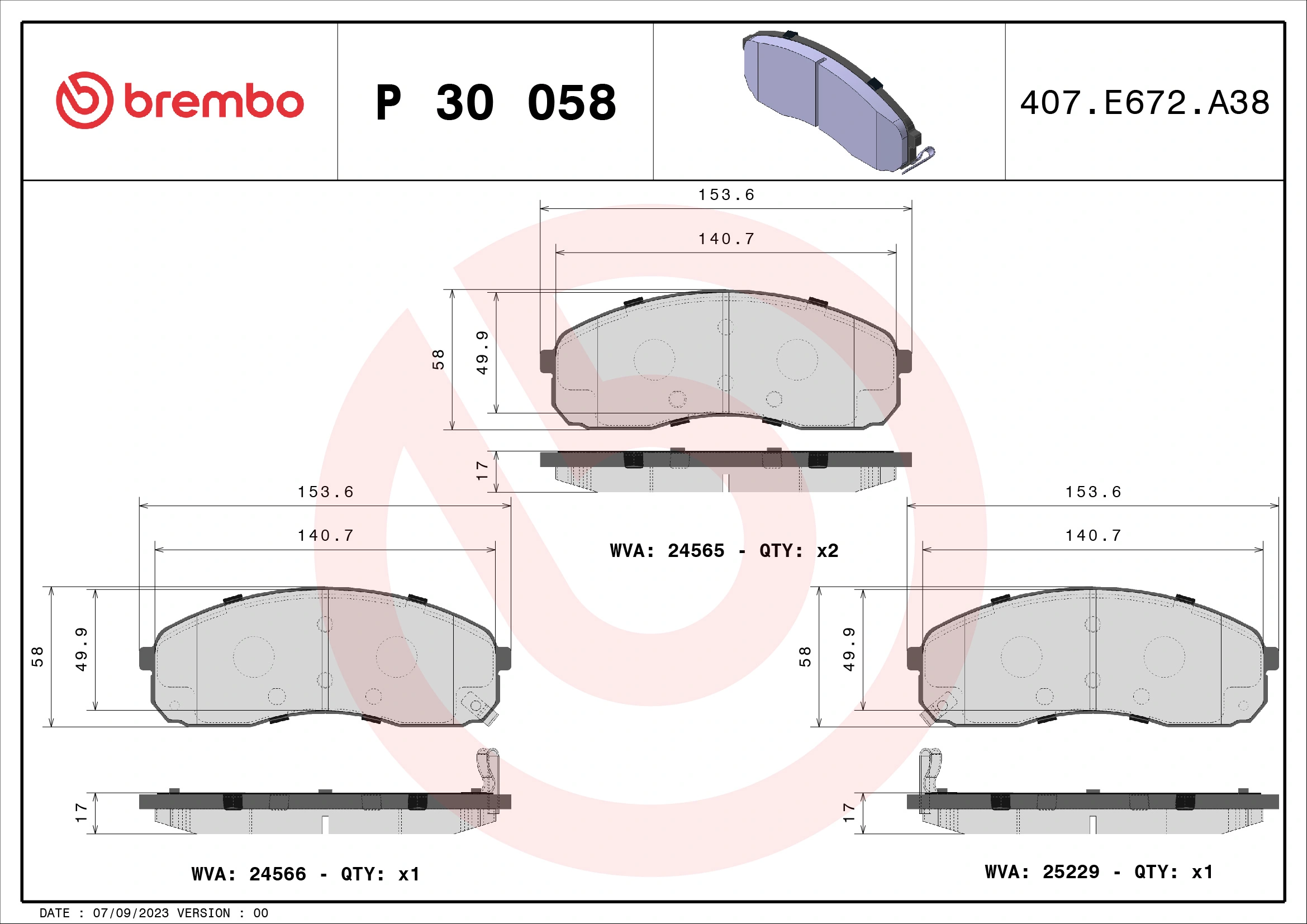 P30058 Brembo