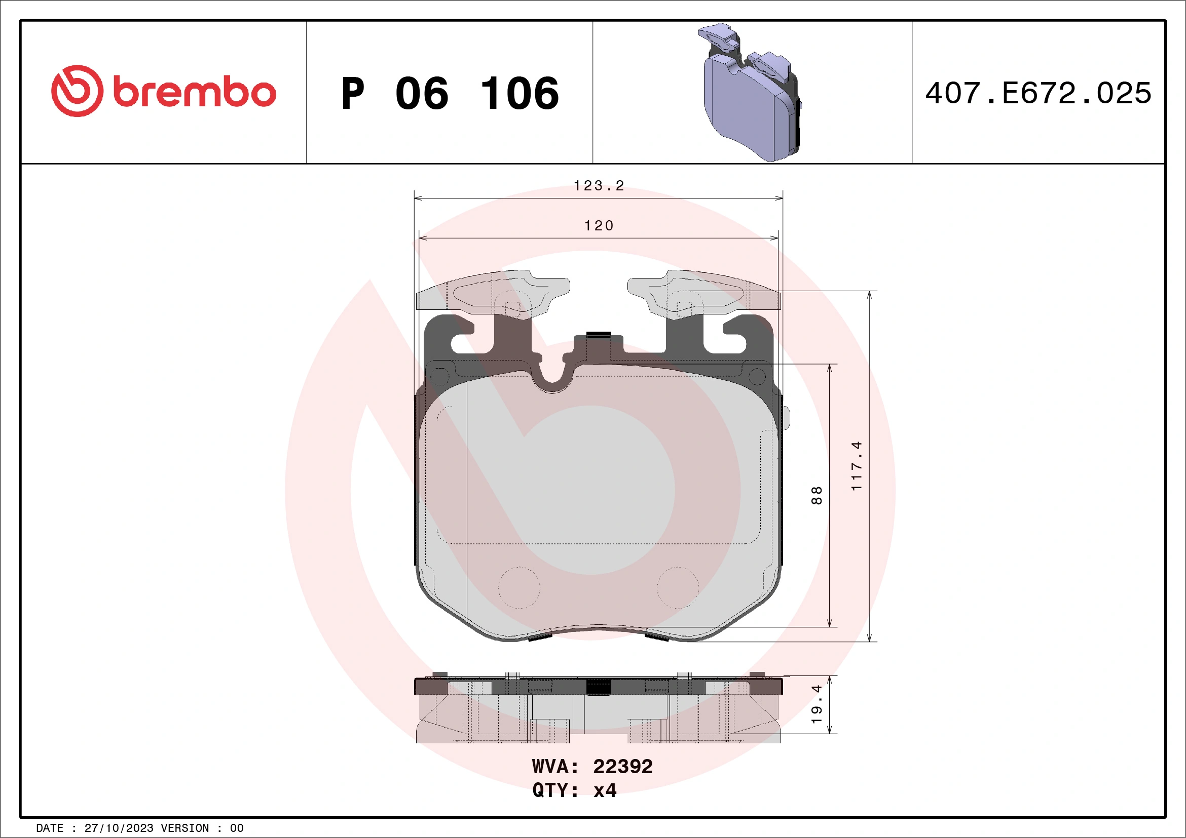 P06106 Brembo