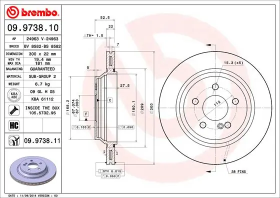 09973811 Brembo