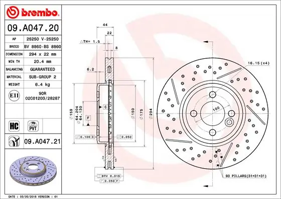 09A04720 Brembo
