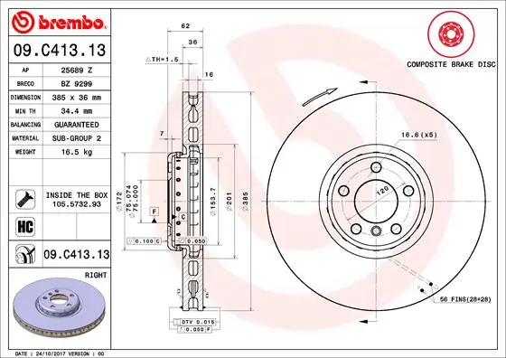 09C41313 Brembo