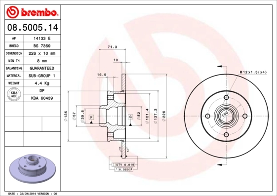 08500514 Brembo