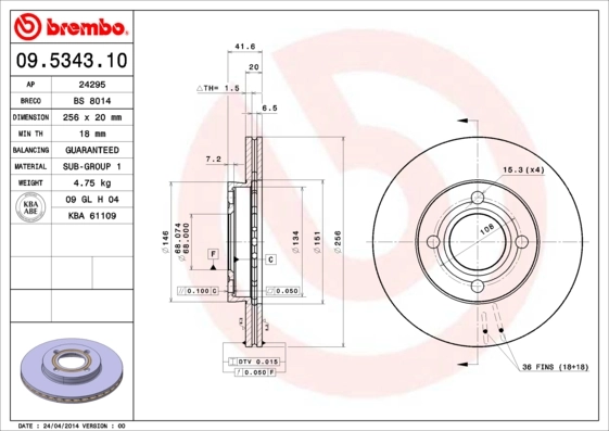09534310 Brembo