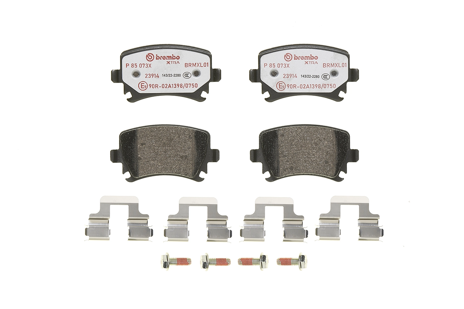 P85073X Brembo Pastillas freno traseras