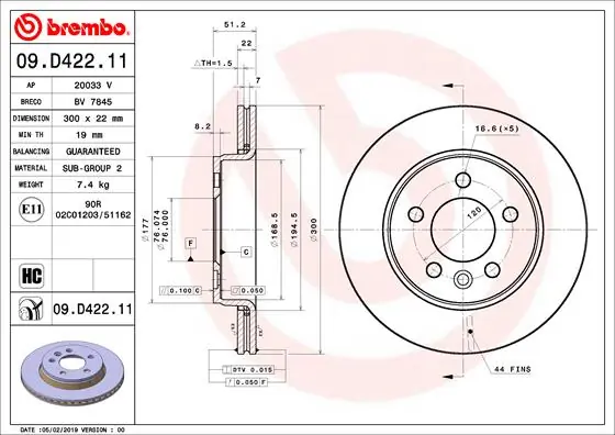 09D42211 Brembo