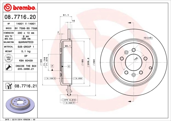 08771620 Brembo