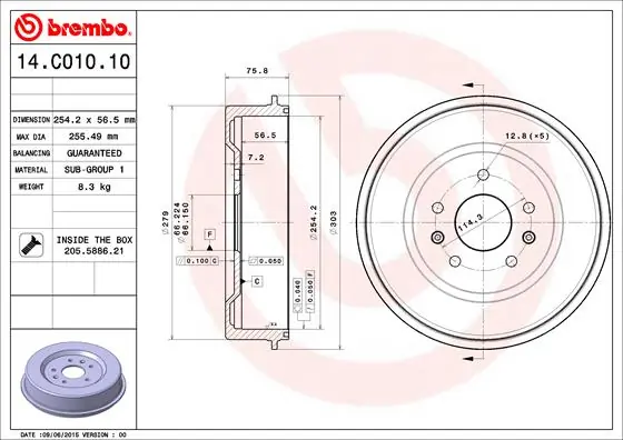14C01010 Brembo