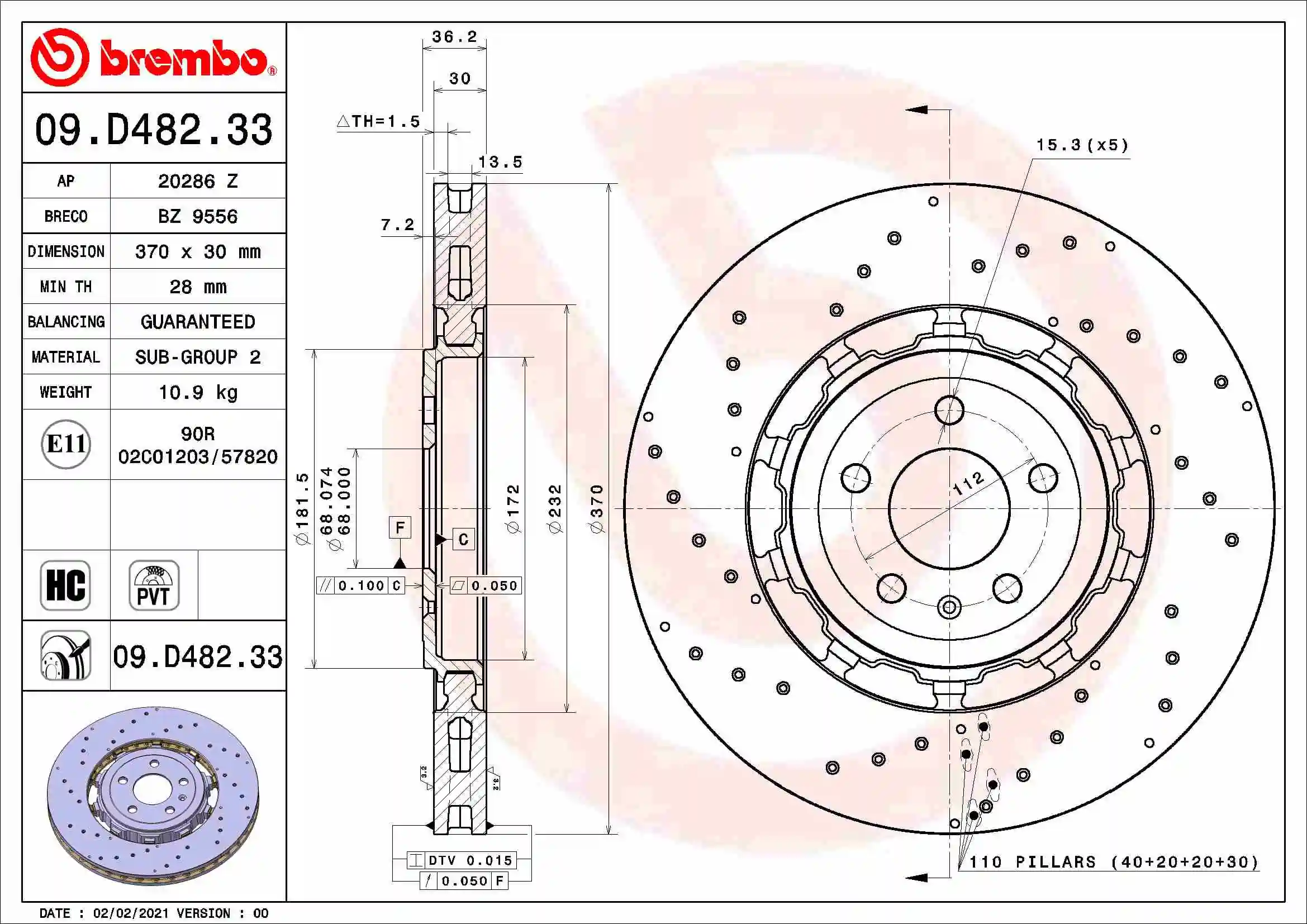 09D48233 Brembo