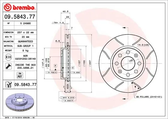 09584377 Brembo