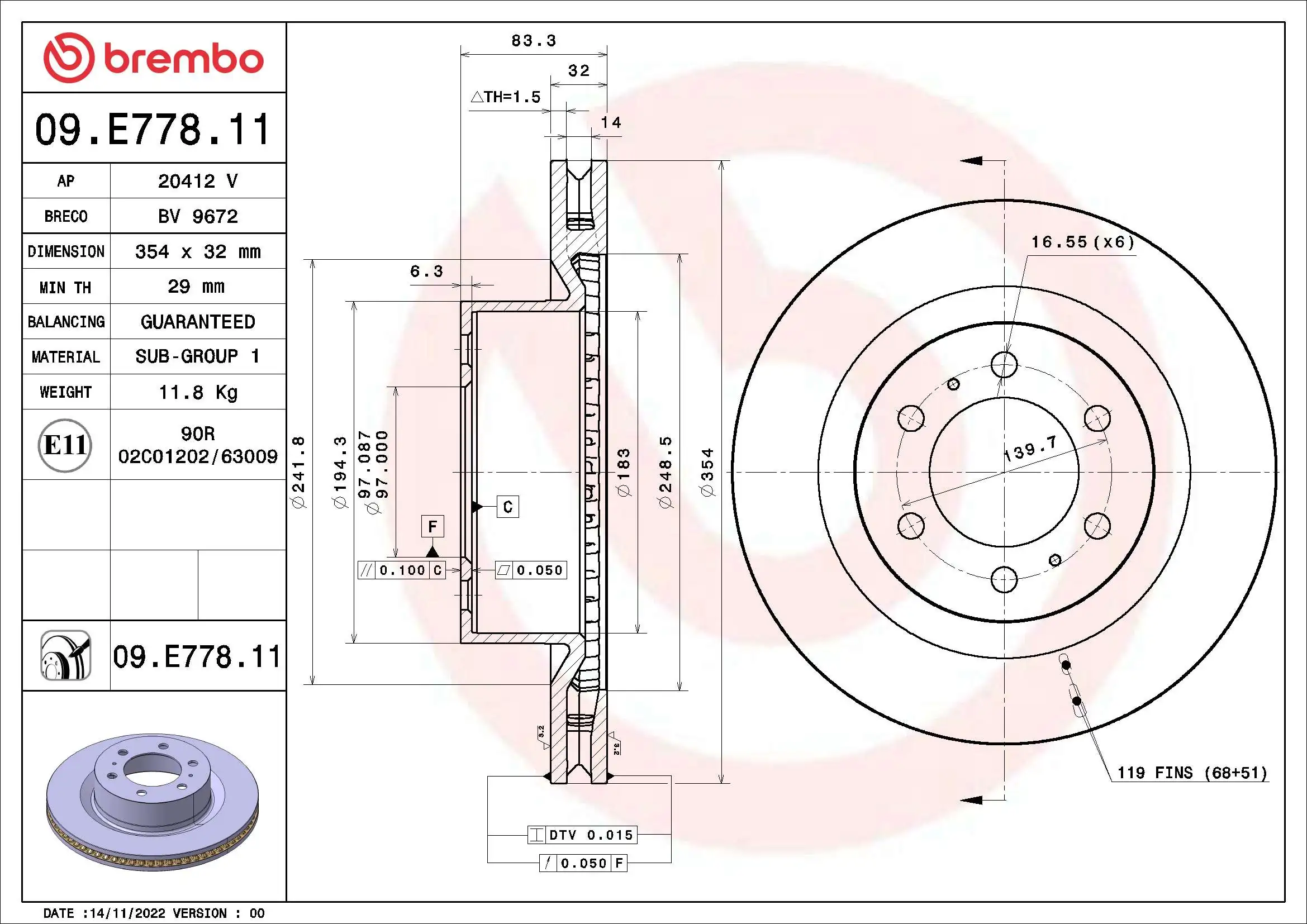 09E77811 Brembo