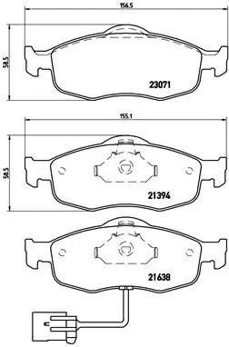 Pastillas de freno delanteras Mondeo I hatchback (1993-1996) original desde 32,21 €