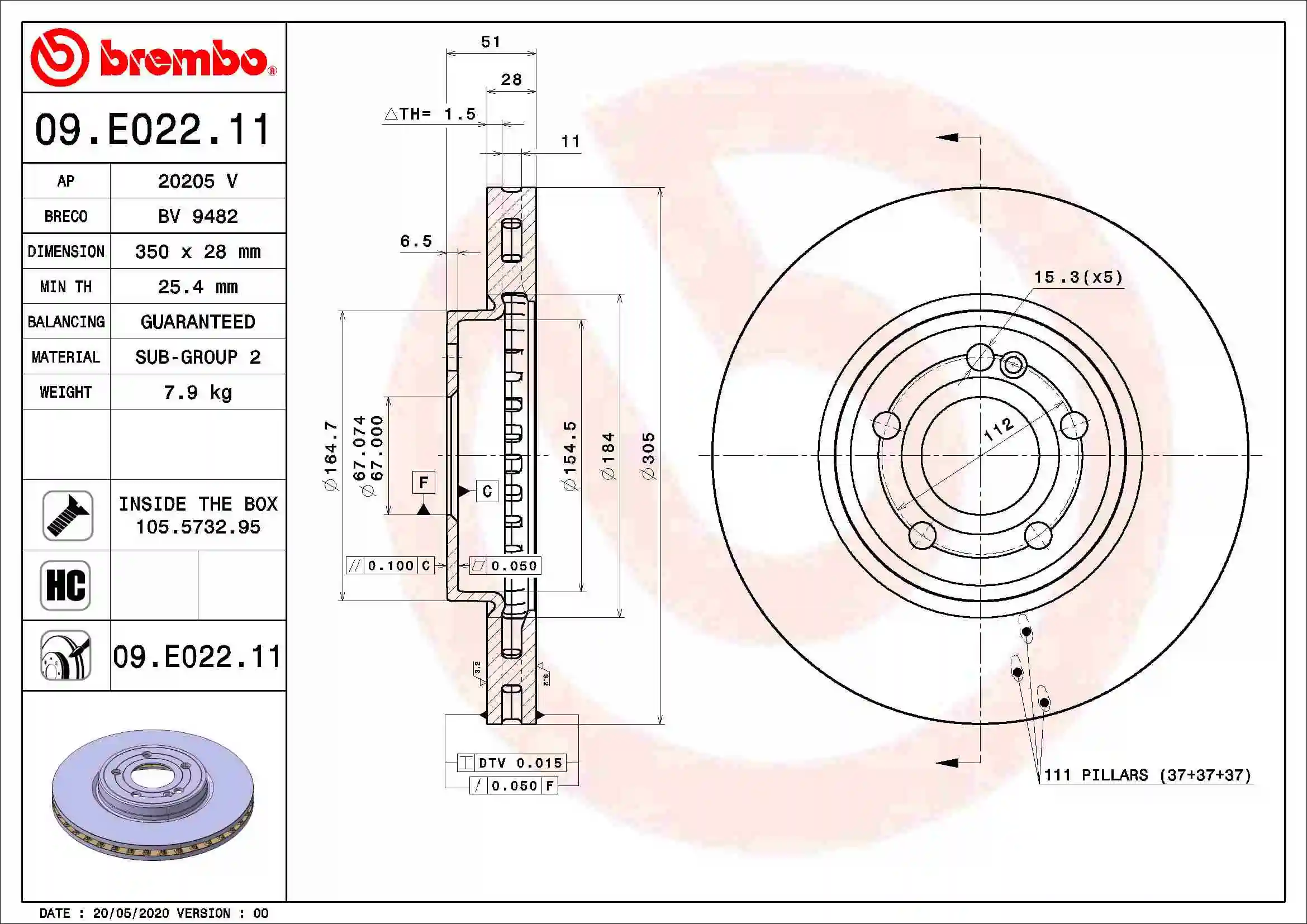09E02211 Brembo