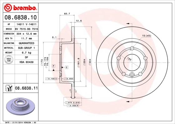 08683810 Brembo